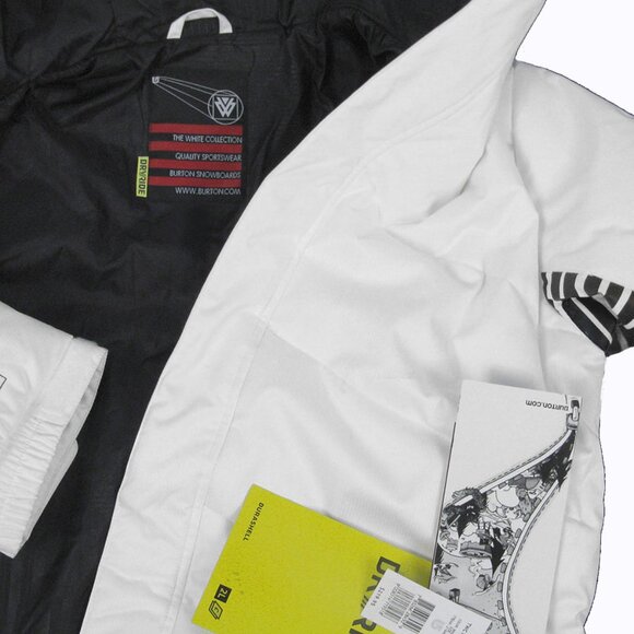 NEW Burton TWC Shaun White Puffer Jacket! White Dry Ride 2L Thermacore Insulated - Picture 2 of 2